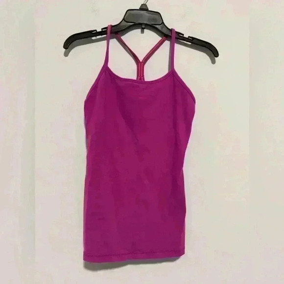 Lululemon Women Activewear Top 6 Purple Power Y Tank Top Pullover - Picture 5 of 5
